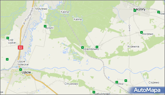 mapa Dziembówko, Dziembówko na mapie Targeo