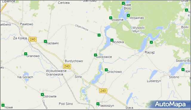 mapa Gockowice, Gockowice na mapie Targeo