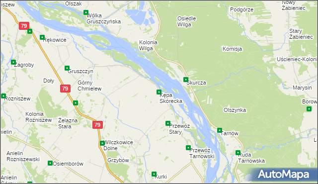 mapa Kępa Skórecka, Kępa Skórecka na mapie Targeo