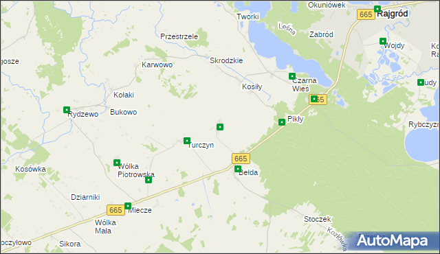 mapa Łazarze, Łazarze na mapie Targeo