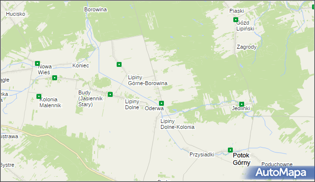 mapa Lipiny Górne-Lewki, Lipiny Górne-Lewki na mapie Targeo