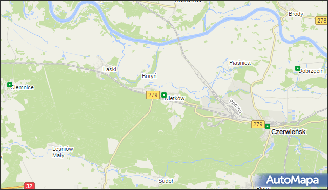 mapa Nietków, Nietków na mapie Targeo