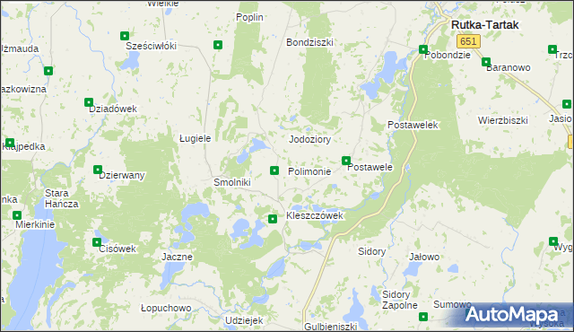 mapa Polimonie, Polimonie na mapie Targeo