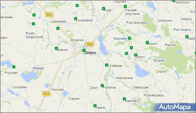 mapa Rudusk, Rudusk na mapie Targeo