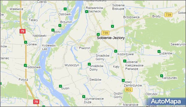 mapa Śniadków Górny A, Śniadków Górny A na mapie Targeo