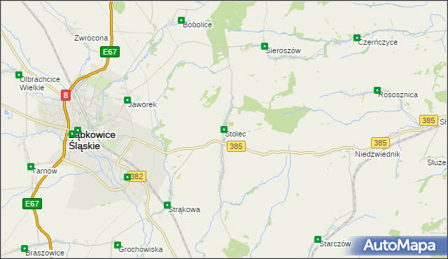 mapa Stolec gmina Ząbkowice Śląskie, Stolec gmina Ząbkowice Śląskie na mapie Targeo