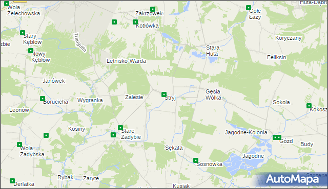 mapa Stryj, Stryj na mapie Targeo