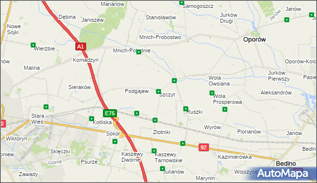 mapa Szczyt, Szczyt na mapie Targeo