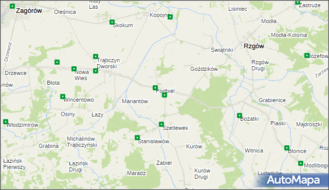 mapa Szetlew, Szetlew na mapie Targeo