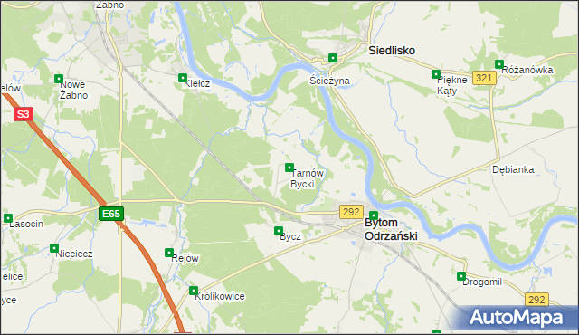 mapa Tarnów Bycki, Tarnów Bycki na mapie Targeo