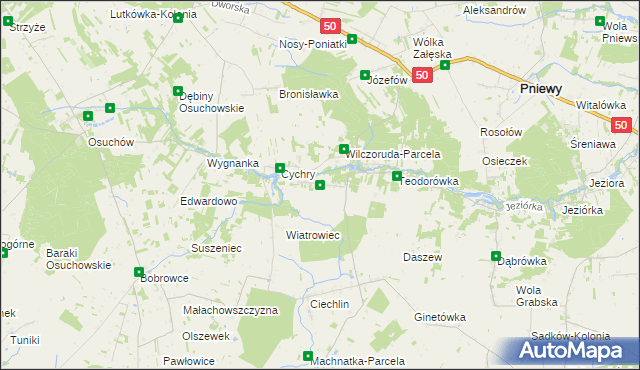 mapa Wilczoruda, Wilczoruda na mapie Targeo