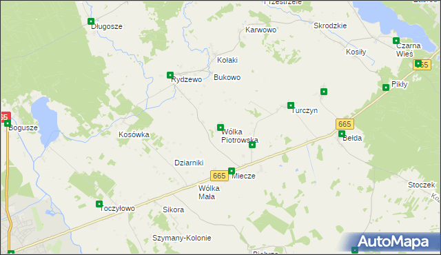 mapa Wólka Piotrowska, Wólka Piotrowska na mapie Targeo