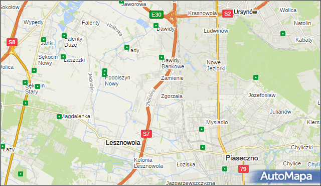 mapa Zgorzała, Zgorzała na mapie Targeo