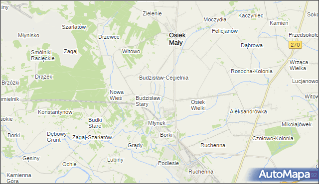 mapa Nowy Budzisław, Nowy Budzisław na mapie Targeo