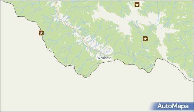 mapa Wołosate, Wołosate na mapie Targeo