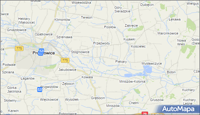 mapa Ciborowice, Ciborowice na mapie Targeo
