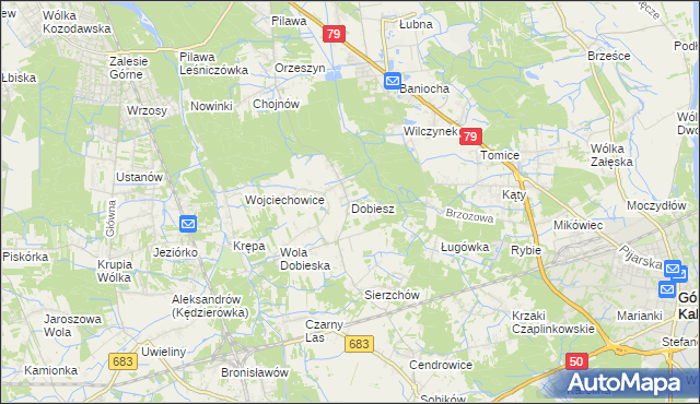 mapa Dobiesz, Dobiesz na mapie Targeo