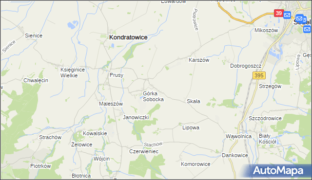 mapa Gołostowice, Gołostowice na mapie Targeo