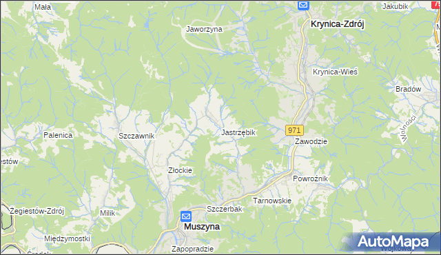 mapa Jastrzębik, Jastrzębik na mapie Targeo