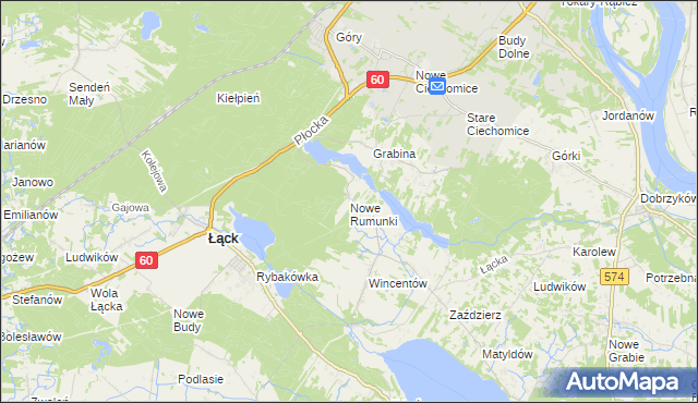 mapa Nowe Rumunki, Nowe Rumunki na mapie Targeo