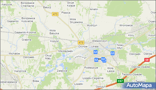 mapa Orchów, Orchów na mapie Targeo