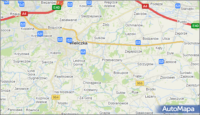 mapa Przebieczany, Przebieczany na mapie Targeo