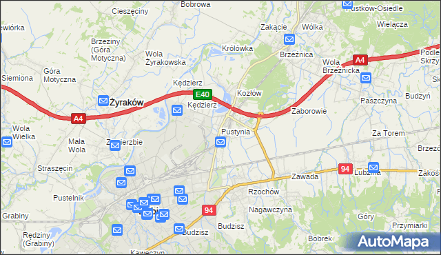 mapa Pustynia, Pustynia na mapie Targeo