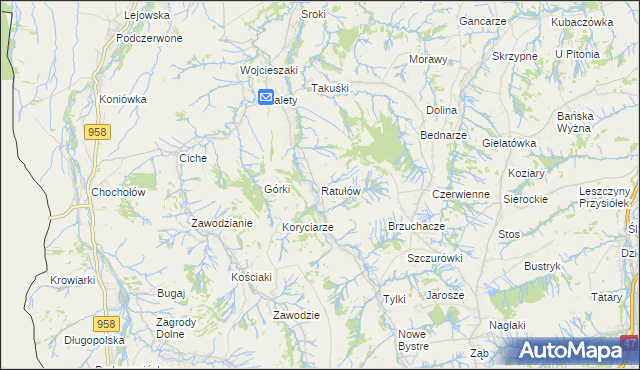 mapa Ratułów, Ratułów na mapie Targeo