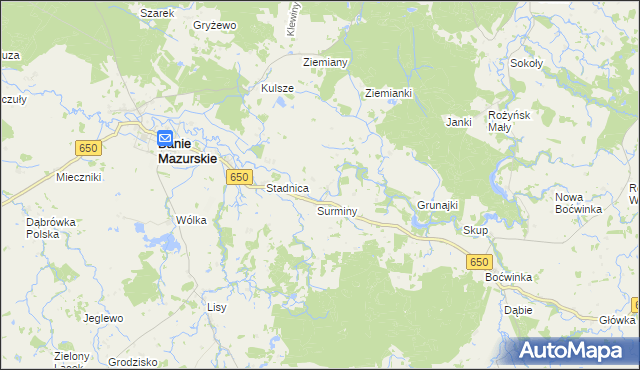 mapa Sapałówka, Sapałówka na mapie Targeo
