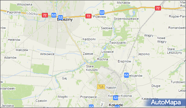 mapa Ścibiorów, Ścibiorów na mapie Targeo