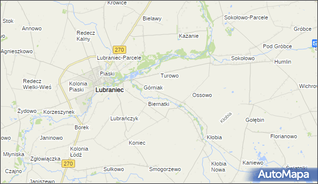 mapa Siarczyce, Siarczyce na mapie Targeo