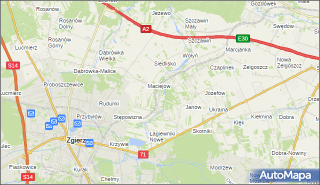 mapa Smardzew gmina Zgierz, Smardzew gmina Zgierz na mapie Targeo