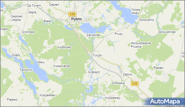 mapa Tuczki, Tuczki na mapie Targeo