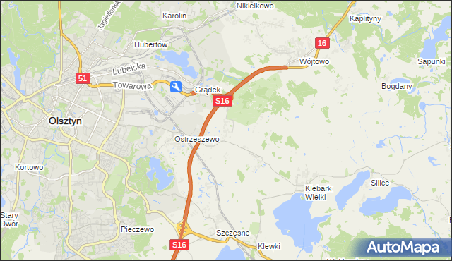 mapa Klebark Mały, Klebark Mały na mapie Targeo