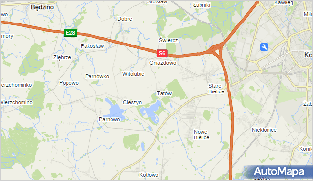 mapa Tatów, Tatów na mapie Targeo