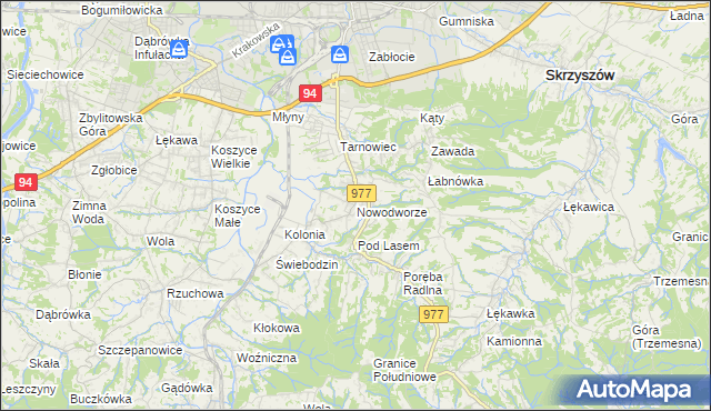 mapa Nowodworze, Nowodworze na mapie Targeo