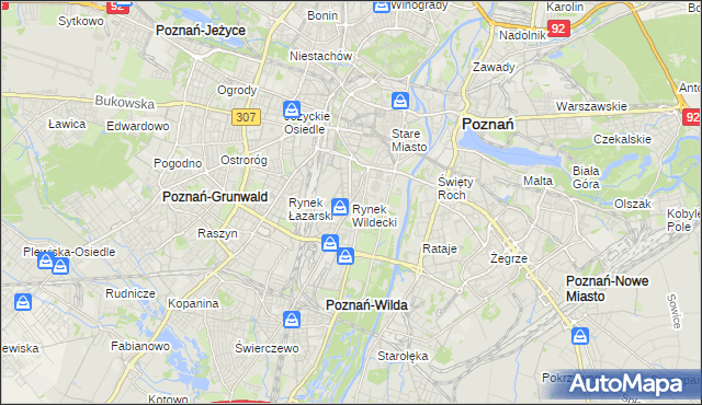 mapa Rynek Wildecki, Rynek Wildecki na mapie Targeo