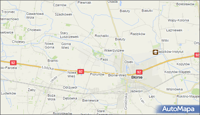 mapa Pass, Pass na mapie Targeo