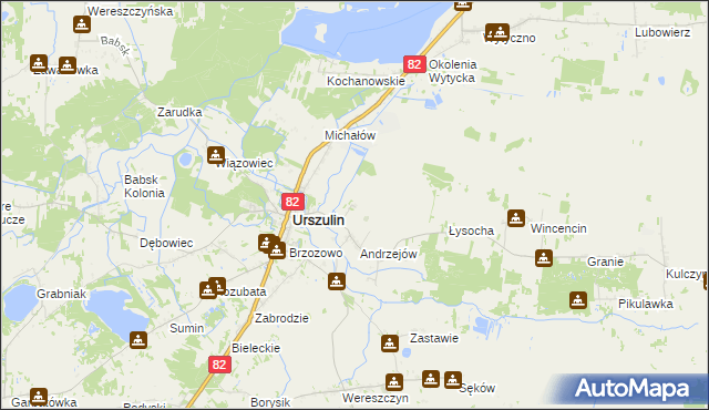 mapa Andrzejów-Osada, Andrzejów-Osada na mapie Targeo