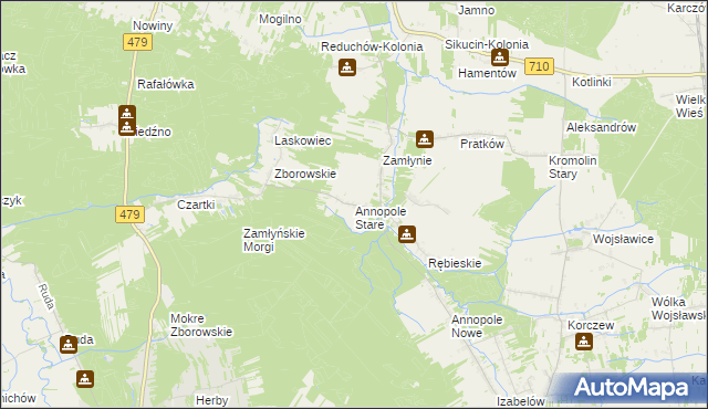 mapa Annopole Stare, Annopole Stare na mapie Targeo