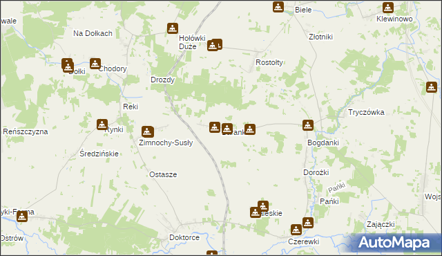 mapa Baranki, Baranki na mapie Targeo