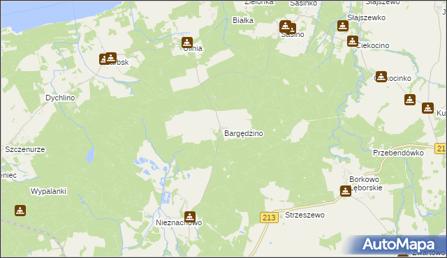 mapa Bargędzino, Bargędzino na mapie Targeo