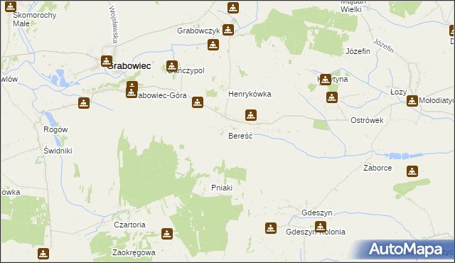 mapa Bereść, Bereść na mapie Targeo