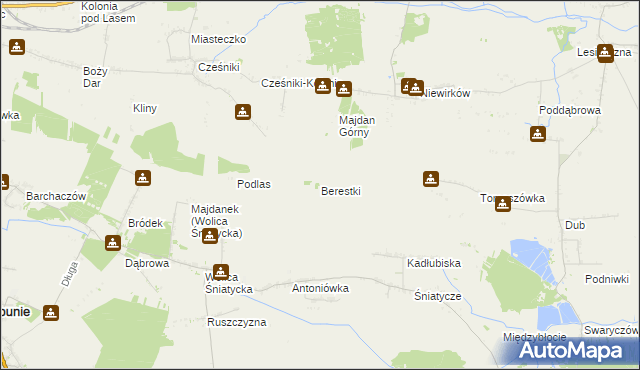 mapa Berestki, Berestki na mapie Targeo