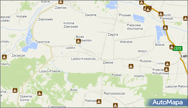 mapa Białowola, Białowola na mapie Targeo