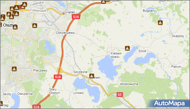 mapa Biedówko, Biedówko na mapie Targeo