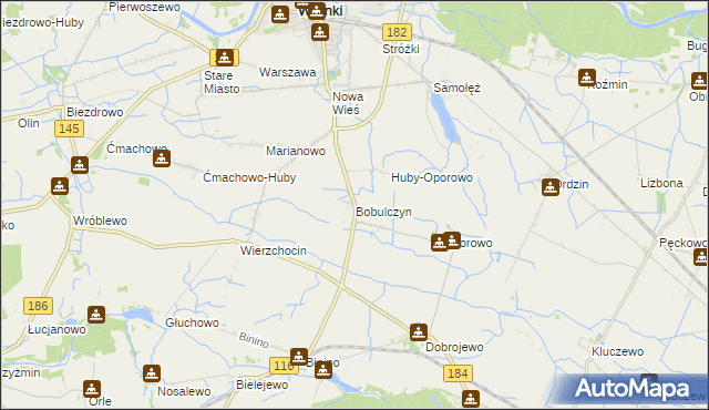 mapa Bobulczyn, Bobulczyn na mapie Targeo
