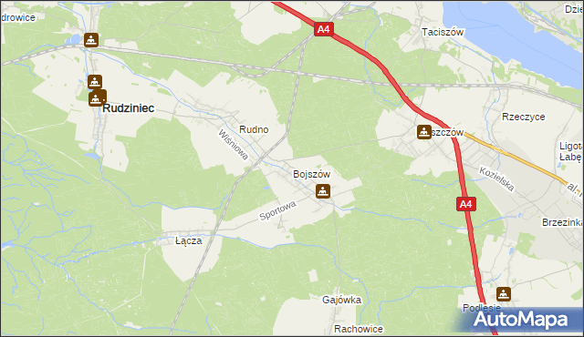 mapa Bojszów, Bojszów na mapie Targeo