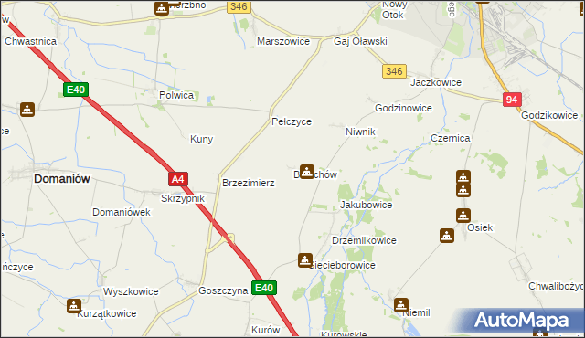 mapa Bolechów, Bolechów na mapie Targeo