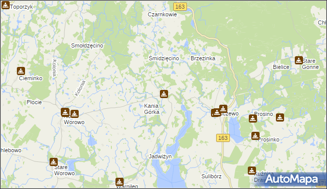 mapa Bolegorzyn, Bolegorzyn na mapie Targeo